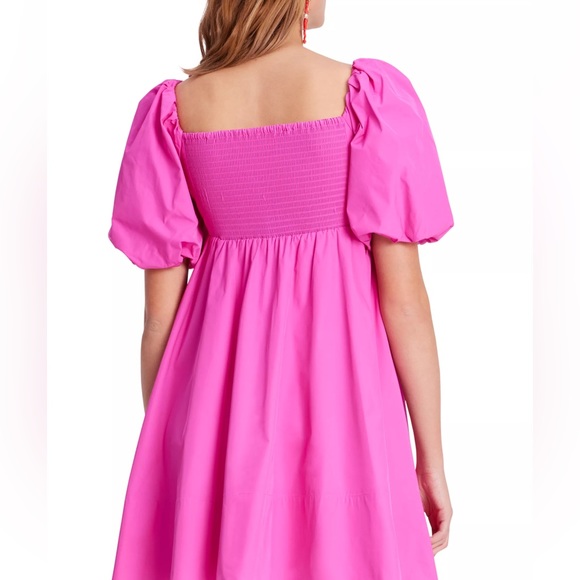 NTW Kate Spade Puff-Sleeve Taffeta Minidress - Picture 4 of 7